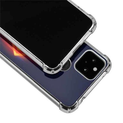 Superman 2025 Energy Shield Neon Emblem Google Pixel 4a 5G Clear Case